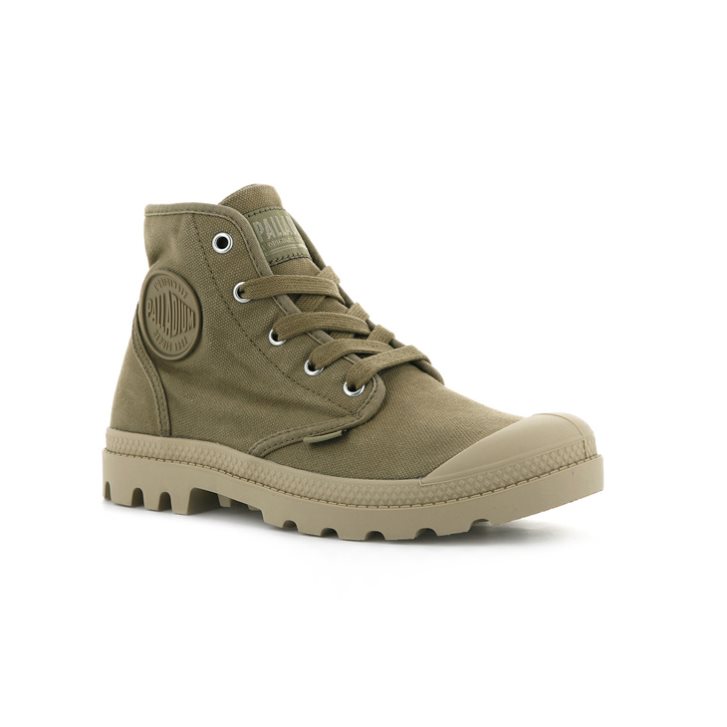 Dámské Boty Palladium Pampa Hi Olivy Zelené | CZ FEZ-67G